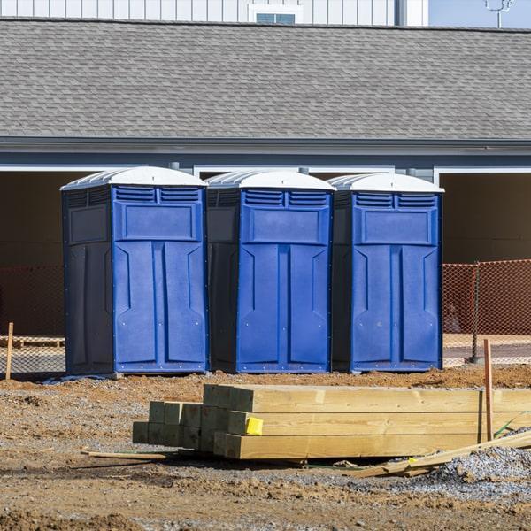 Heavy-duty construction site porta potty in Williamsport, Pennsylvania